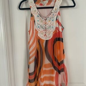 Multicolor Sleeveless Tunic